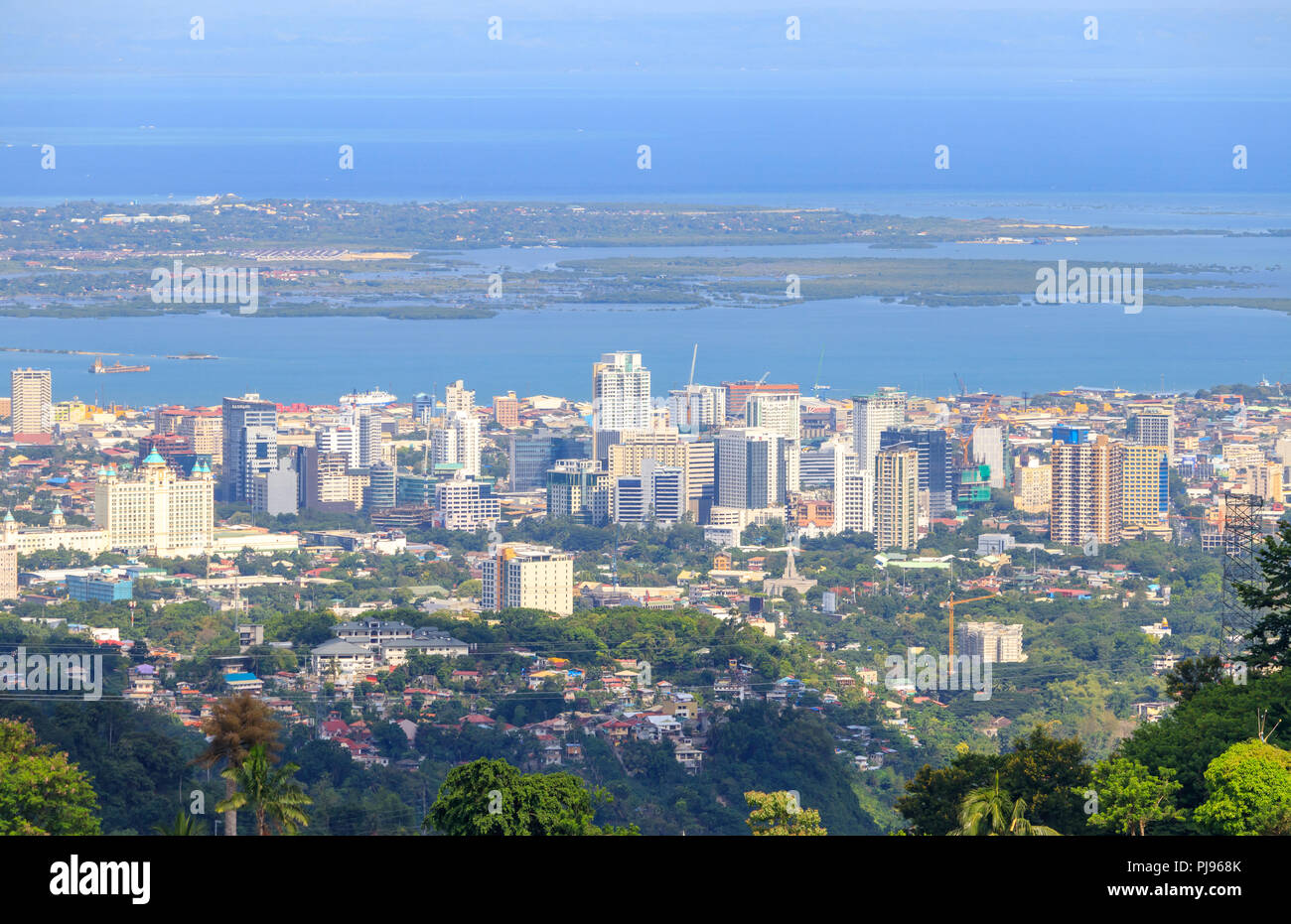 Cebu City, Philippinen - 16. Juni 2018: Cebu City View Mountain Stockfoto