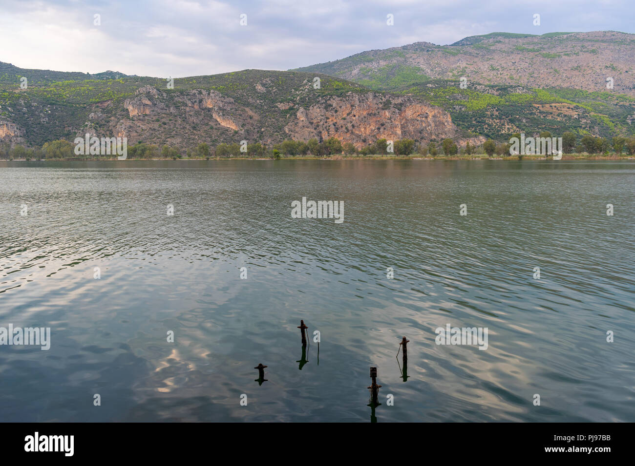 Kaiafas Lake in Zacharo, Peloponnes, Griechenland Stockfoto
