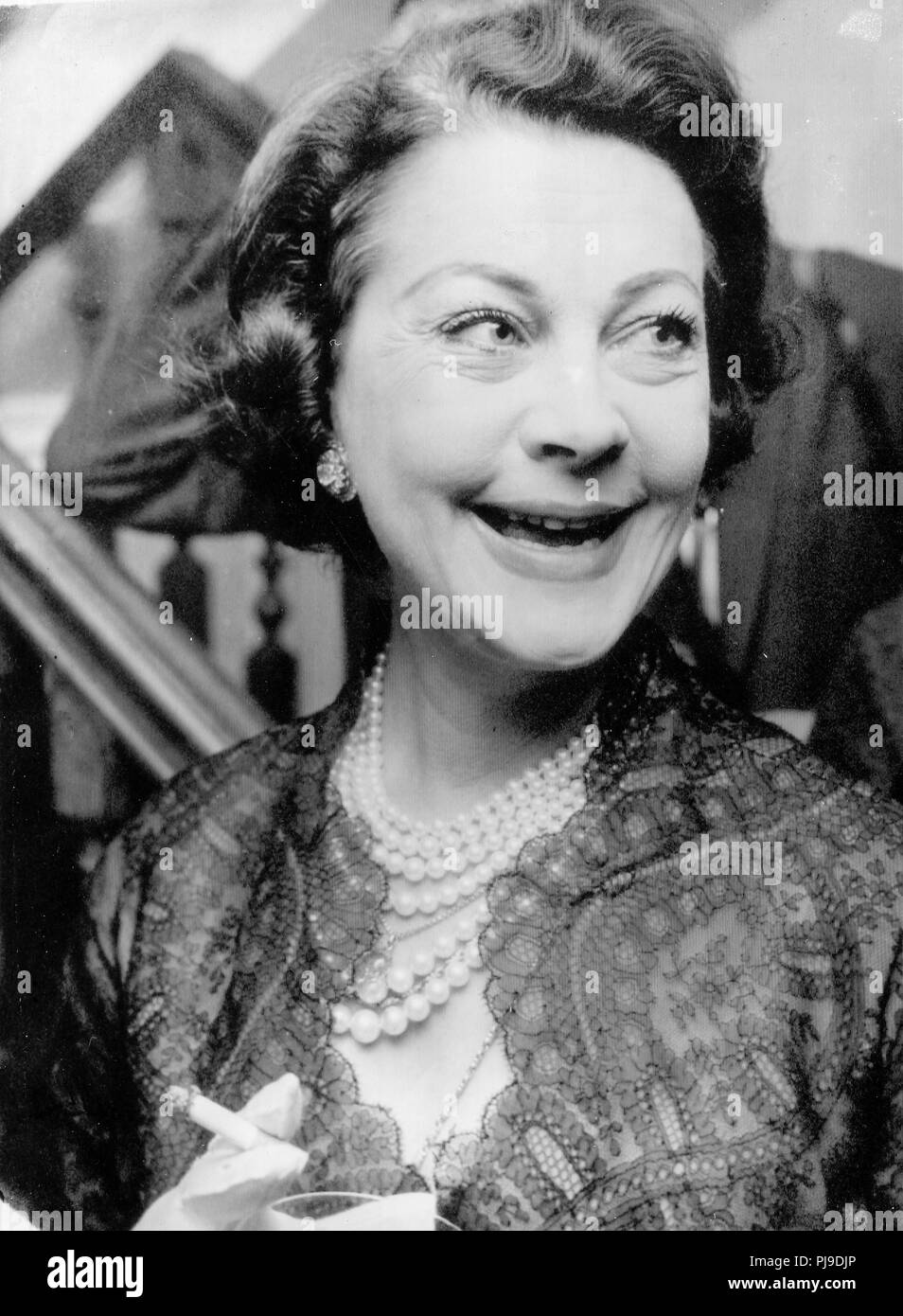 Vivien Leigh, 1965 Stockfotografie Alamy