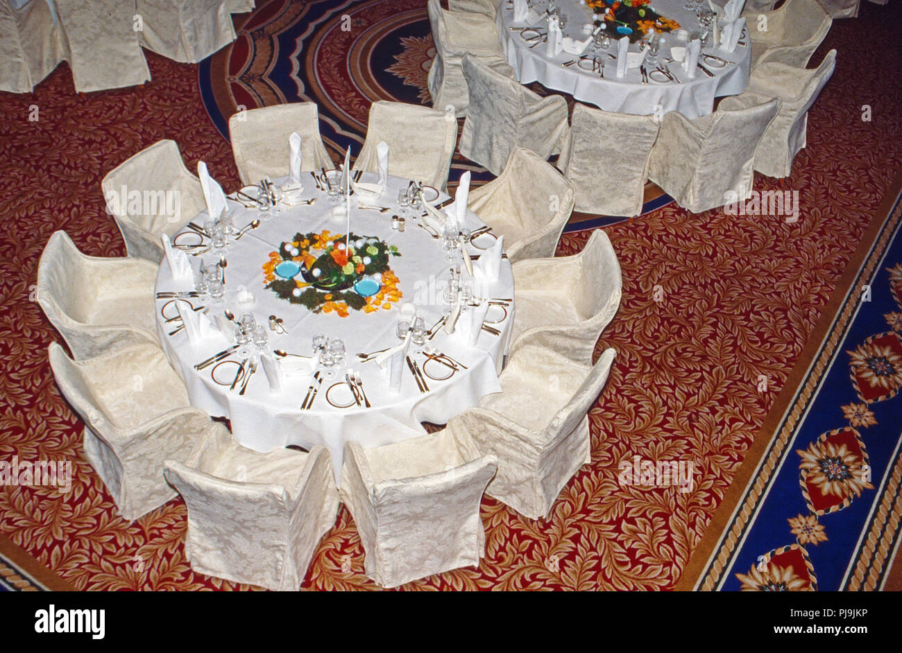 Großer Ballsaal im Hotel Adlon in Berlin, Deutschland 2002. Ballsaal des Hotel Adlon in Berlin, Deutschland 2002. Stockfoto