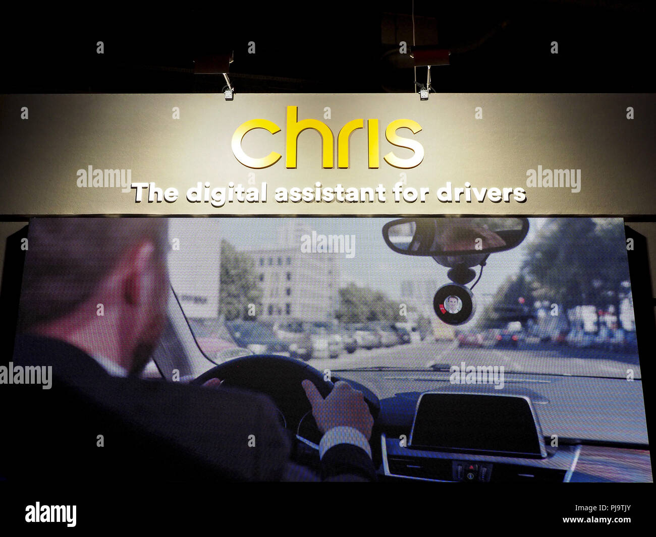 Chris, Digital Assistant für Fahrer, IFA 2018, Berlin, Internationale Funkaustellung Stockfoto