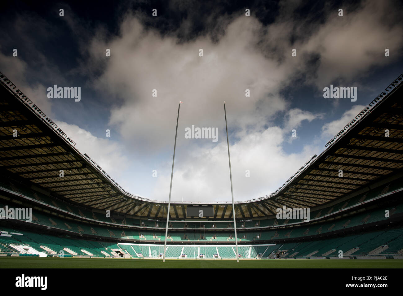 Twickenham Stadium, London, der Heimat des Rugby Stockfoto