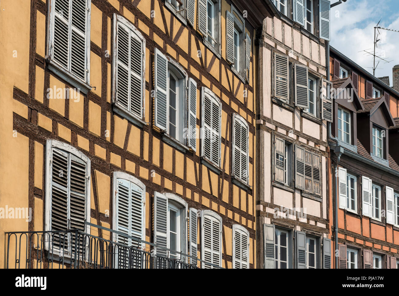 Fachwerkhäuser in Straßburg, Frankreich Stockfoto