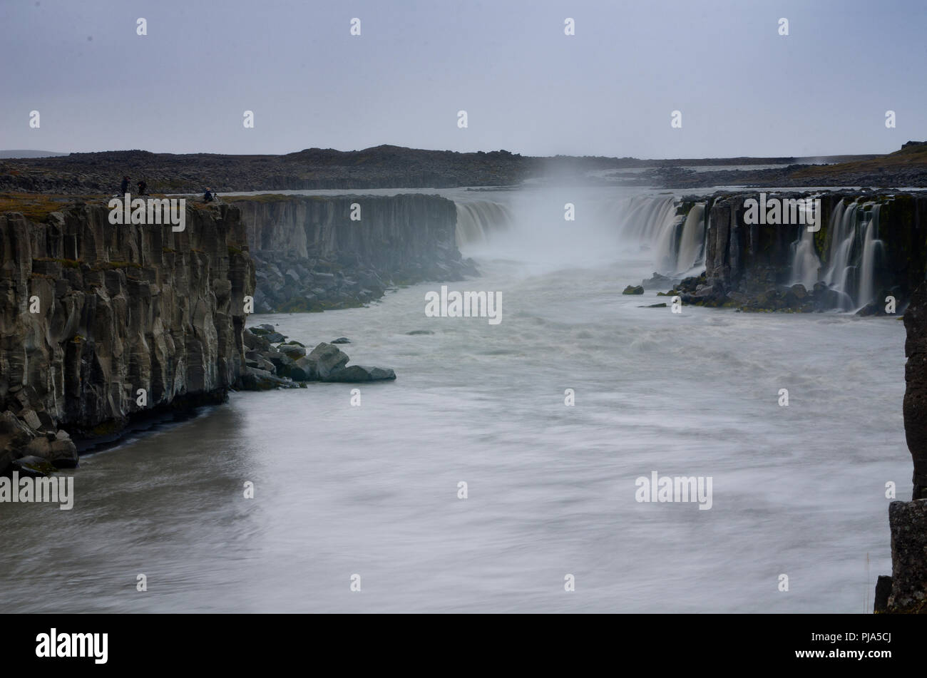 Selfoss Wasserfälle Island Stockfoto