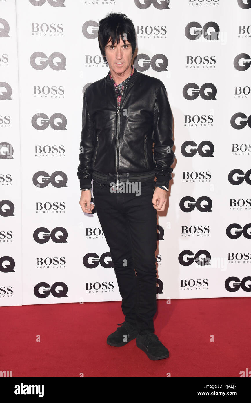 LONDON, GROSSBRITANNIEN. September 05, 2018: Johnny Marr in der GQ Männer des Jahres Awards 2018 in der Tate Modern, London Quelle: Sarah Stewart/Alamy leben Nachrichten Stockfoto