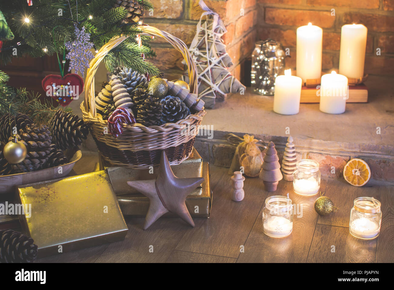 Deko Holz Leucht Stern Led Beleuchtet Weihnachtsstern Schnee