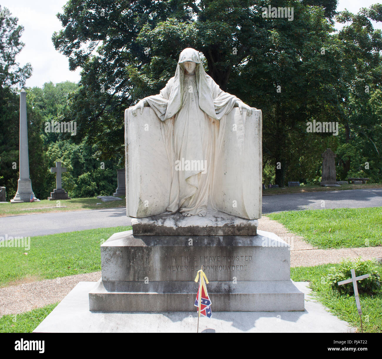 Präsident Jefferson Davis Grab in Hollywood Cemetery Richmond, Virginia. Stockfoto