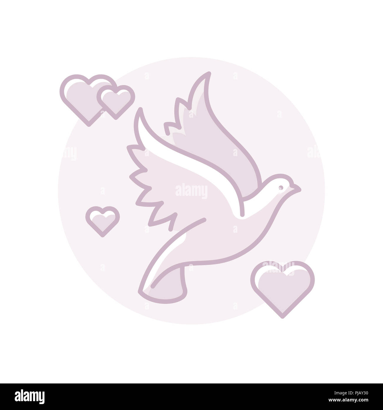Taube fliegen hochzeit liebe symbol Fotos und Bildmaterial in hoher