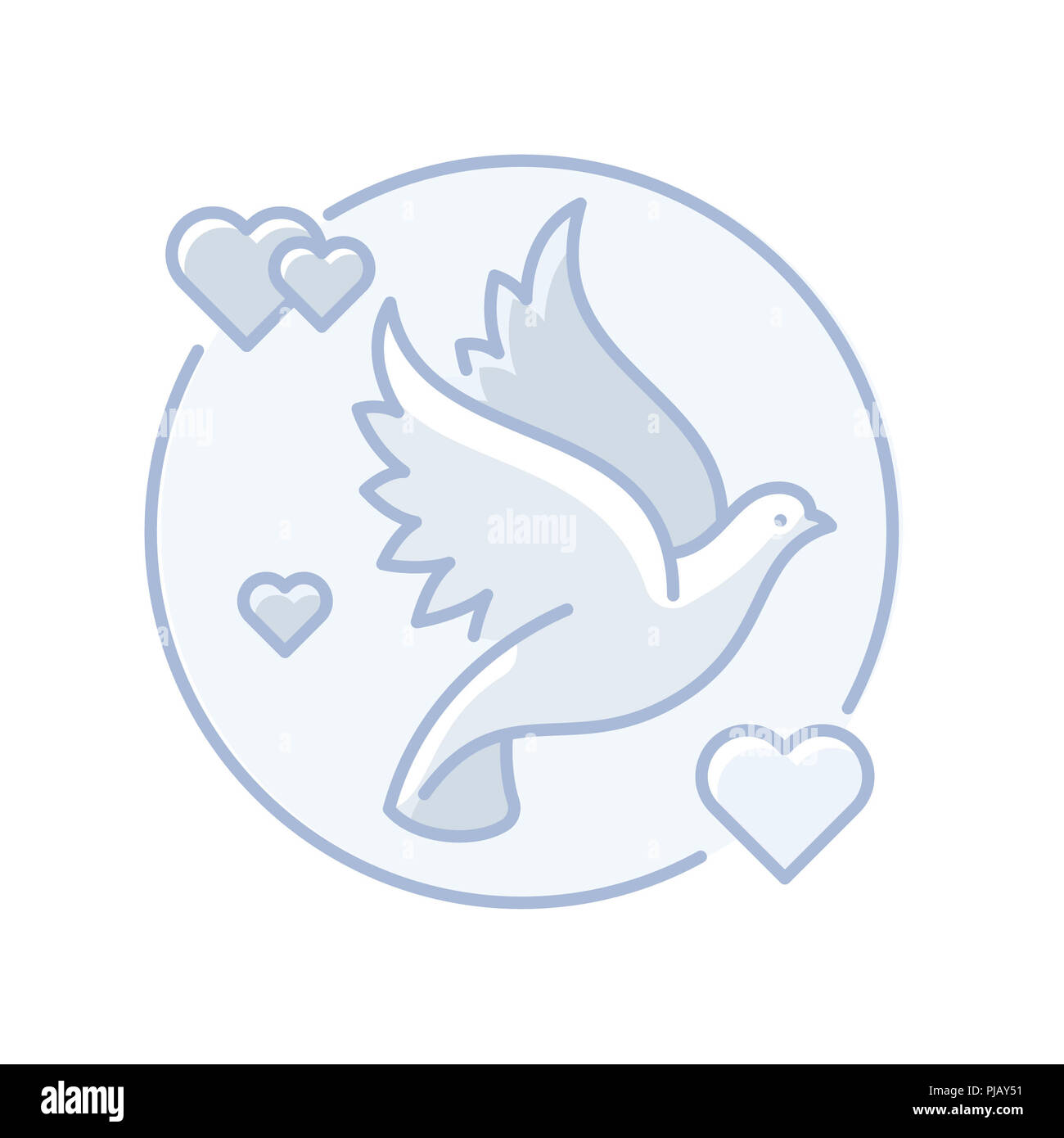 Taube fliegen hochzeit liebe symbol Fotos und Bildmaterial in hoher