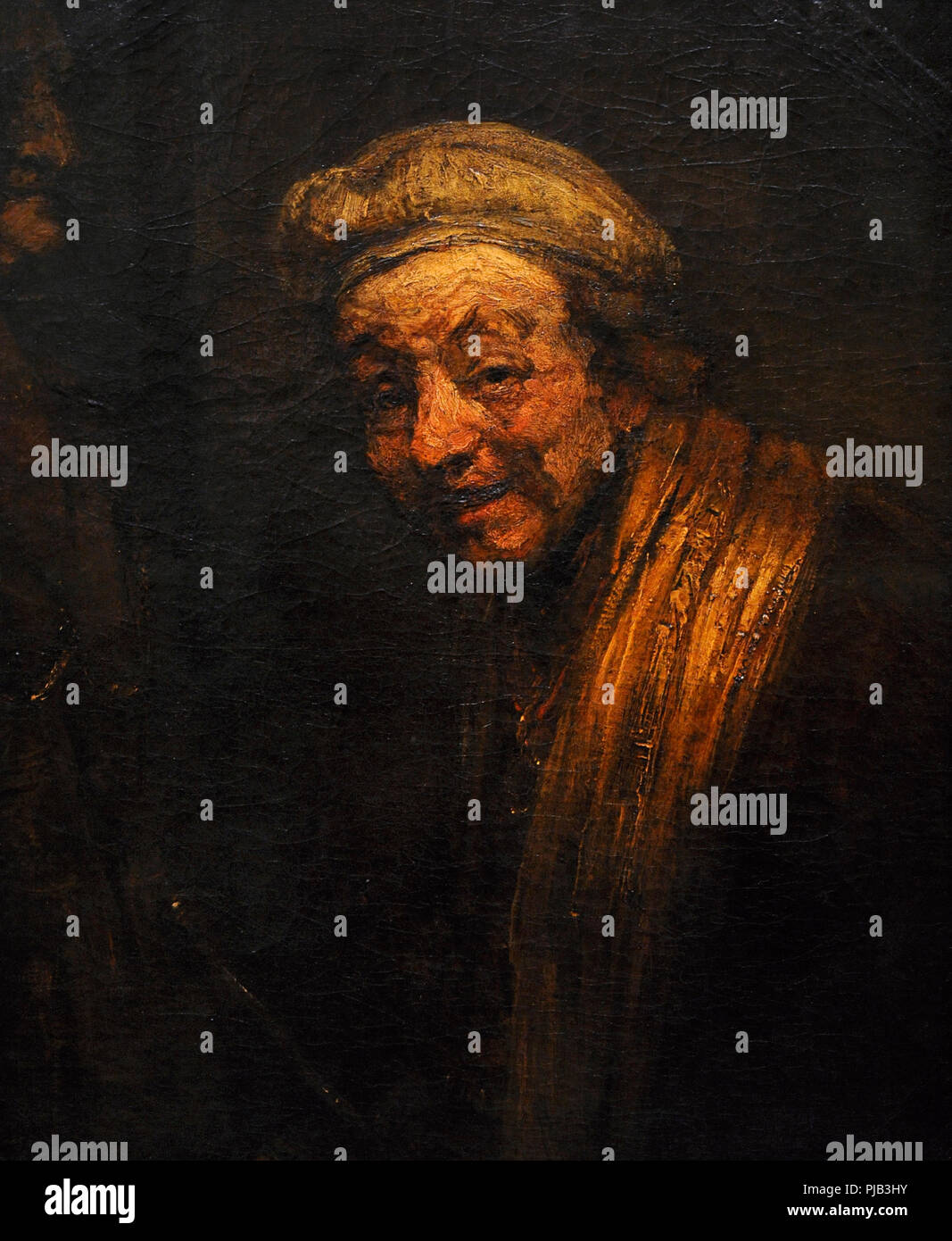 Rembrandt, Rembrandt Harmensz van Rijn, genannt (1606-1669). Niederländische Maler und Graphiker. Selbstportrait, 1632-1633. Wallraf-Richartz-Museum. Köln. Deutschland. Stockfoto