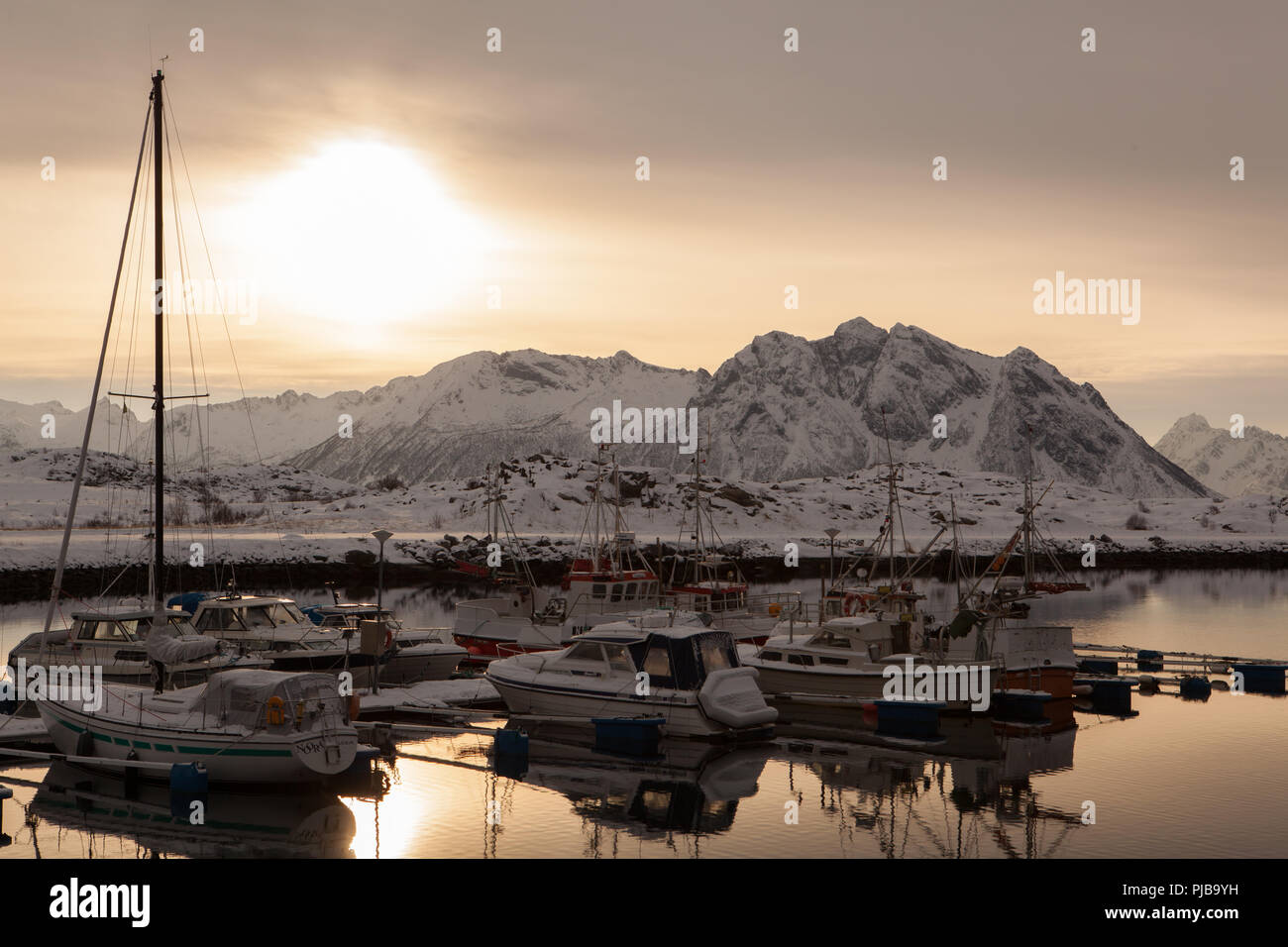 Laukvik Spaziergang Stockfoto