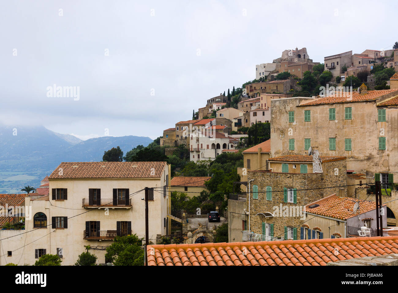 Corbara, Balagne, Korsika, Frankreich Stockfoto