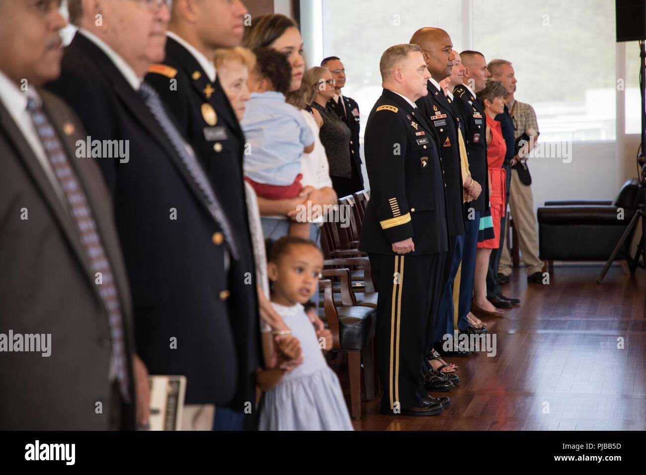 Generalleutnant Darryl A. Williams übernimmt Aufgaben wie der 60 Betriebsleiter des der US-Militärakademie in West Point Juli 2, 2018. Williams ist ein 1983 Absolvent der Akademie. Stockfoto