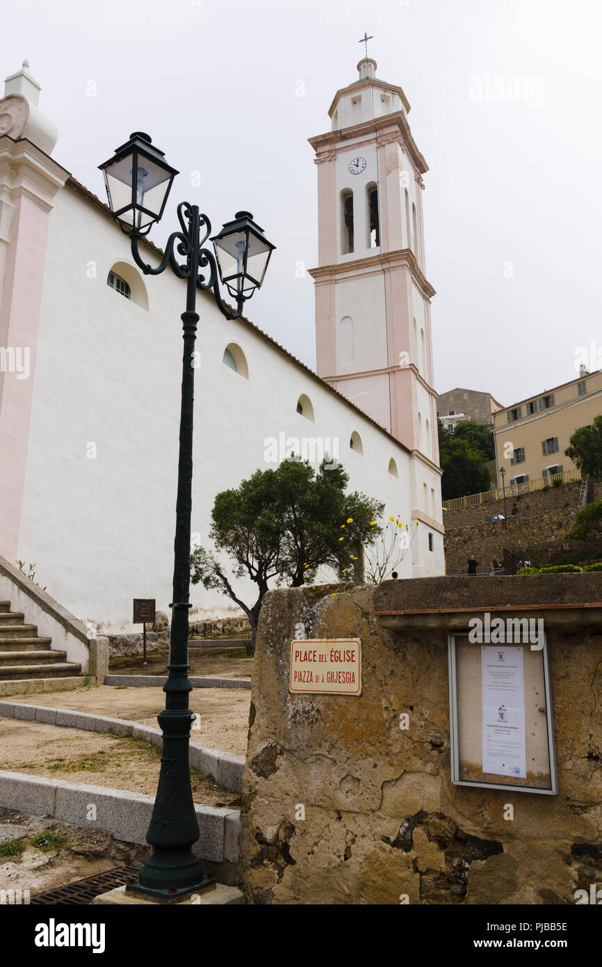 Kirche der Mariä Verkündigung (Église de l'Annonciation), Corbara, Balagne, Korsika, Frankreich Stockfoto