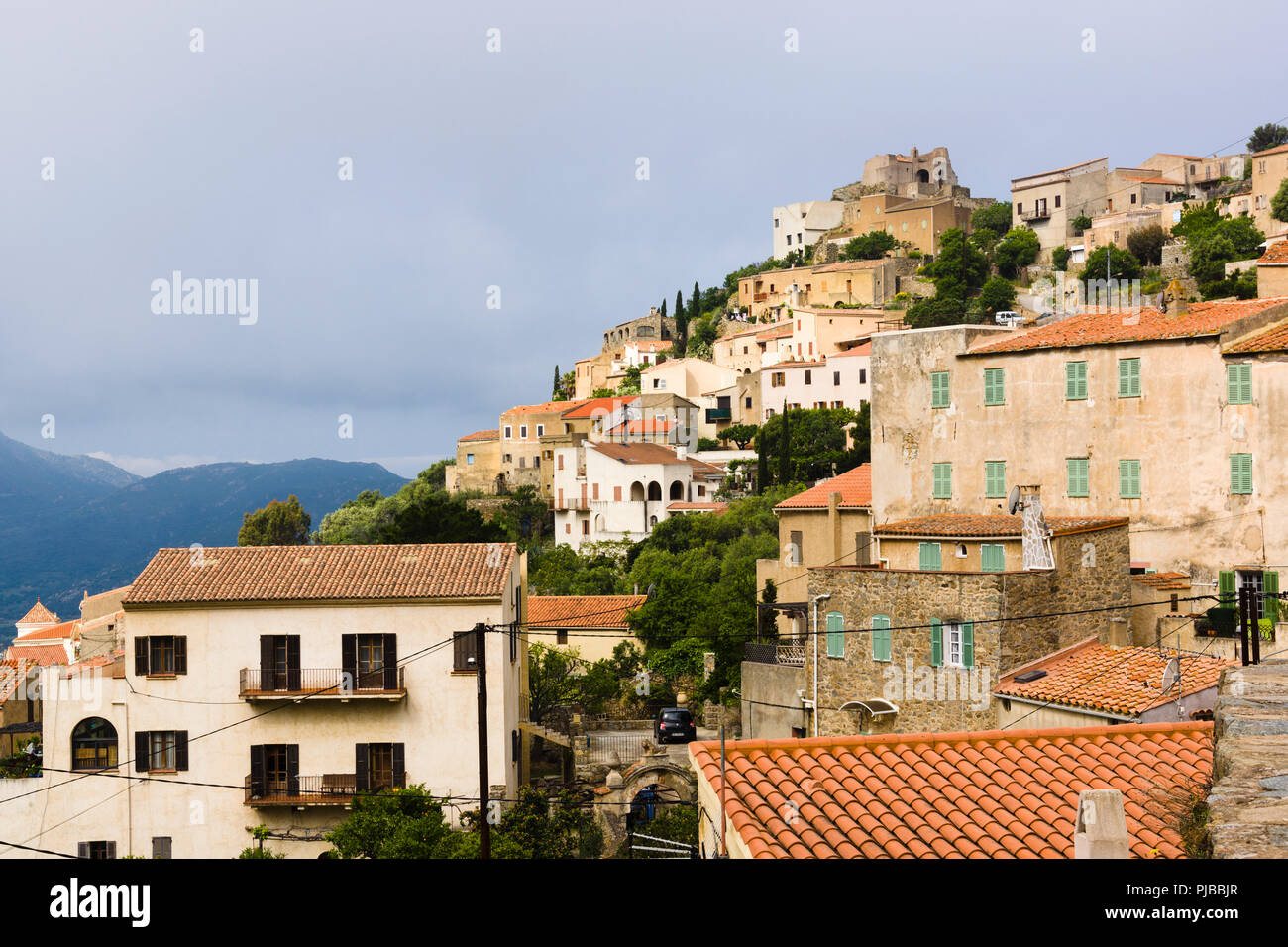 Corbara, Balagne, Korsika, Frankreich Stockfoto