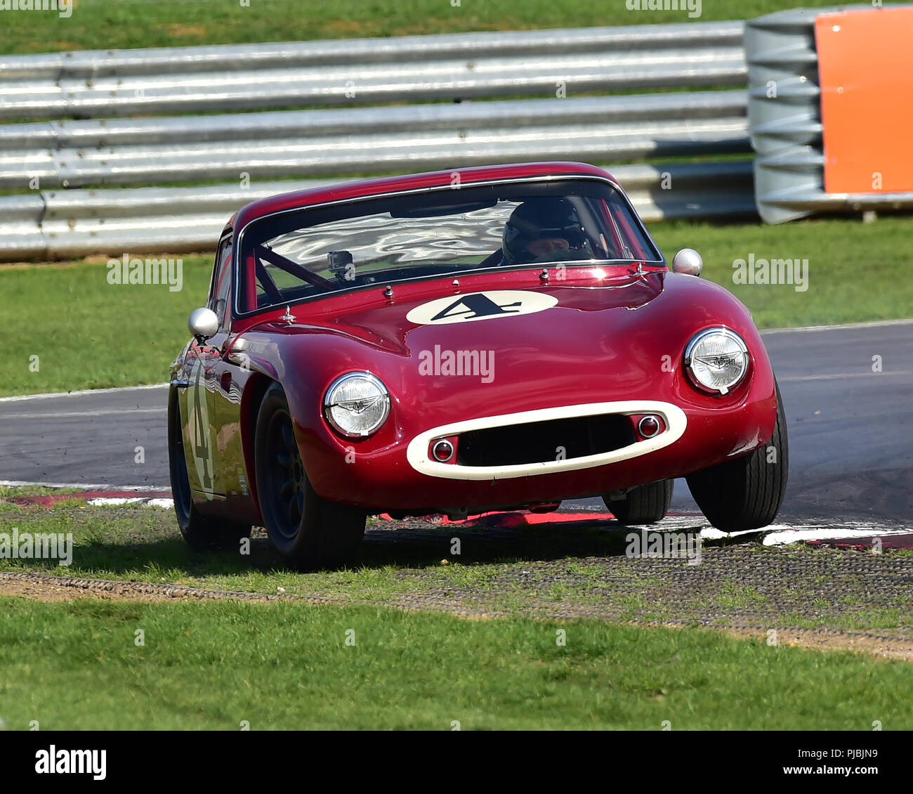 Wird Penrose, TVR Grantura Mk III, Equipe GTS, Aston Martin Owners Club Racing, Snetterton, Norfolk, England, Samstag, den 1. September 2018. Autosport, Stockfoto