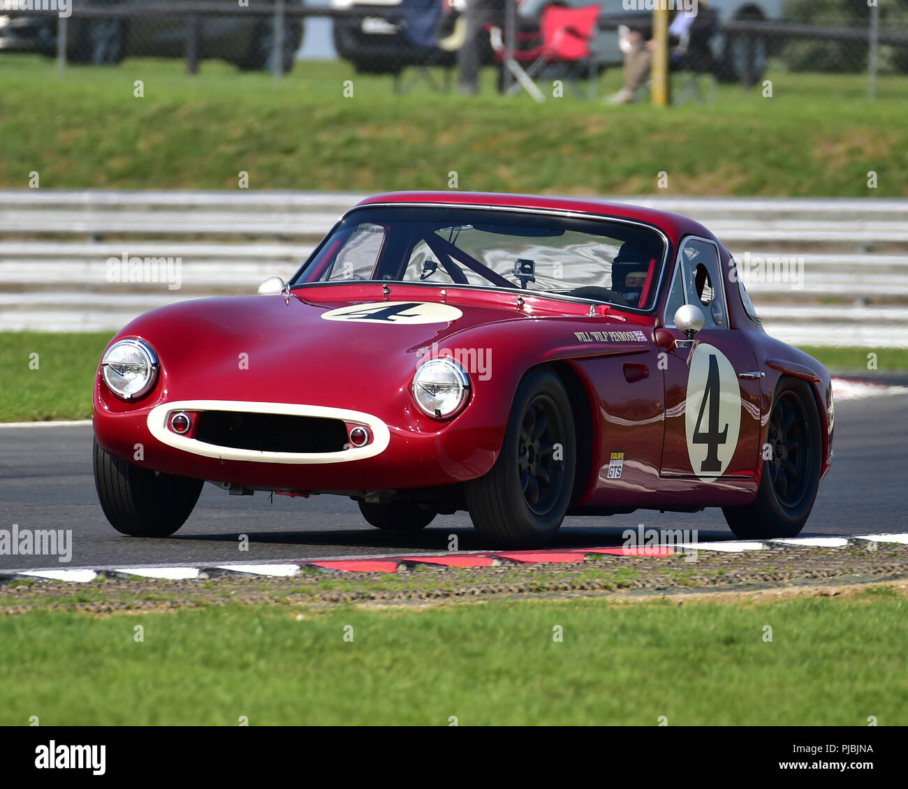 Wird Penrose, TVR Grantura Mk III, Equipe GTS, Aston Martin Owners Club Racing, Snetterton, Norfolk, England, Samstag, den 1. September 2018. Autosport, Stockfoto