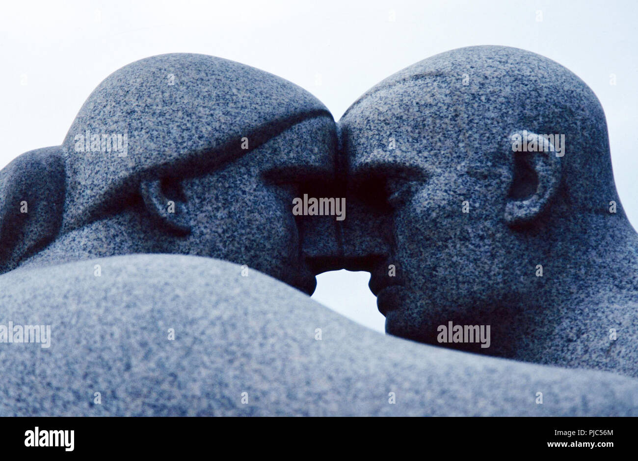 Mann und Frau streiten, Vigeland Skulpturenpark, Oslo, Norwegen Stockfoto
