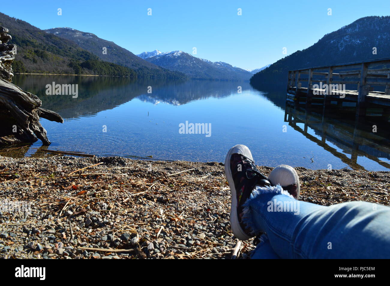 Patagonien Argentinien. Lago Stockfoto