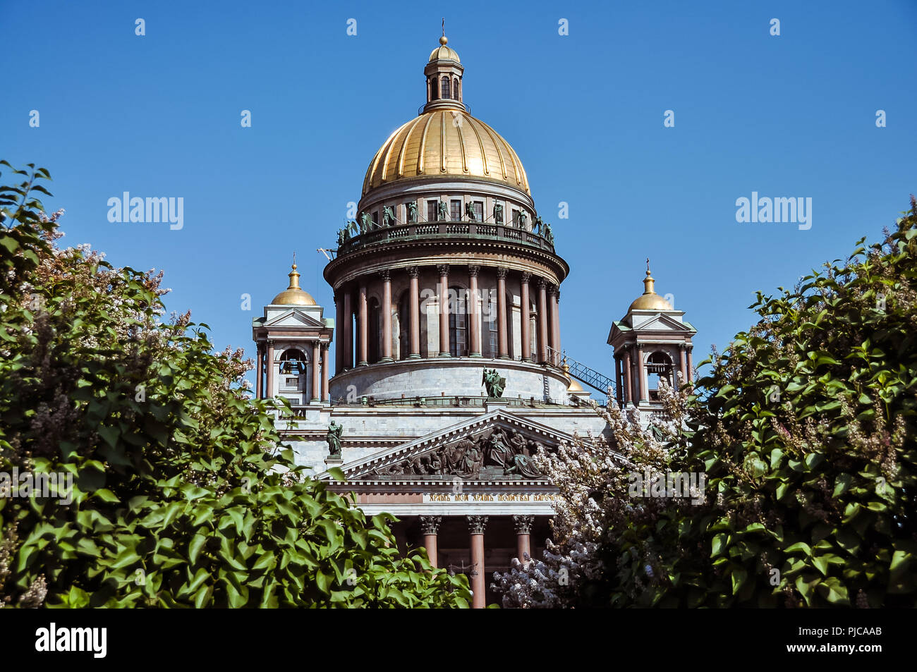 Kuppel der St. Isaak Kathedrale - St. Petersburg, Russland Stockfoto