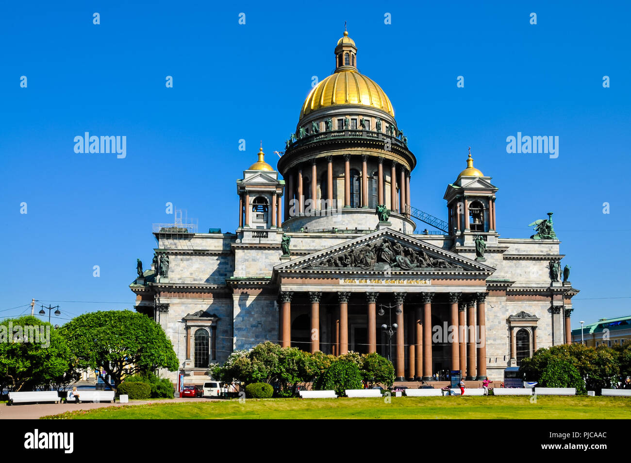 St. Isaac Kathedrale - St. Petersburg, Russland Stockfoto