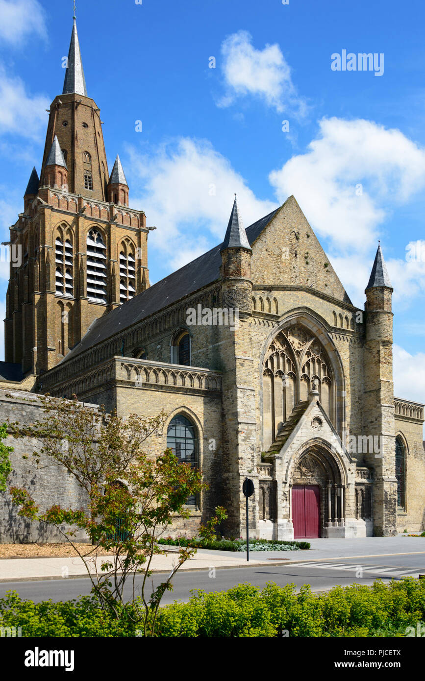 Kirche Notre Dame, Calais, Frankreich, Kirche Notre-Dame, Frankreich Stockfoto