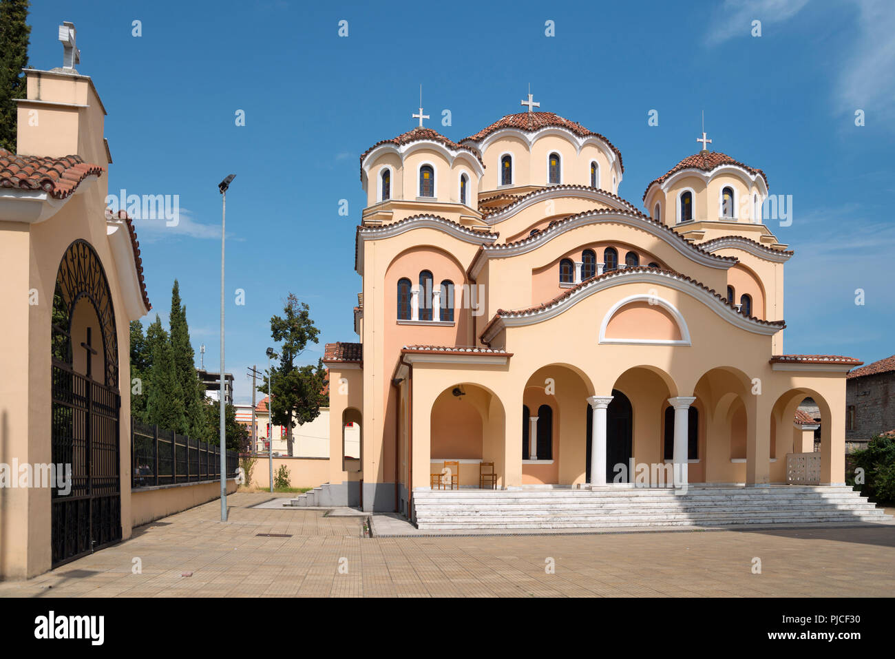 Orthodoxe Kirche, die Kathedrale von der Geburt des Menschen, Shkodra, Albanien, Shkodra, Shkodra, Orthodoxe Kirche, Kathedrale der Geburt des Herrn, Albanien Stockfoto