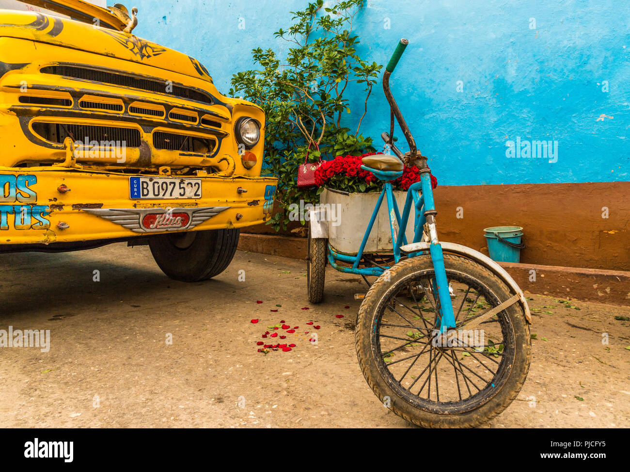 Eine typische Ansicht in Trinidad, Kuba Stockfoto
