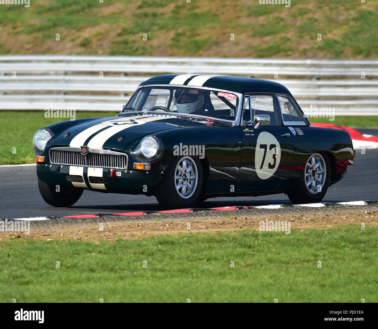 Mike Lillywhite, MG B, Equipe GTS, Aston Martin Owners Club Racing, Snetterton, Norfolk, England, Samstag, den 1. September 2018. Autosport, Autos, circui Stockfoto