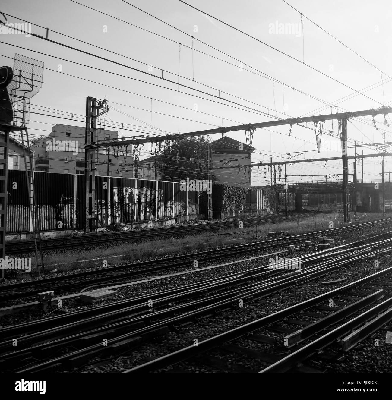 Anreise mit der Bahn, Region Rhône-Alpes, Frankreich Stockfoto