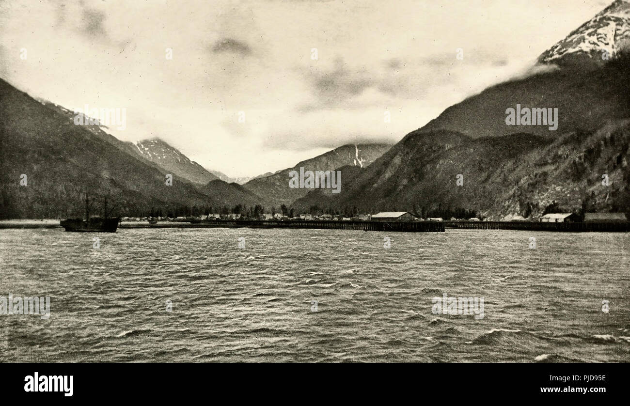 Skagway Alaska im Juni 1899 Stockfoto