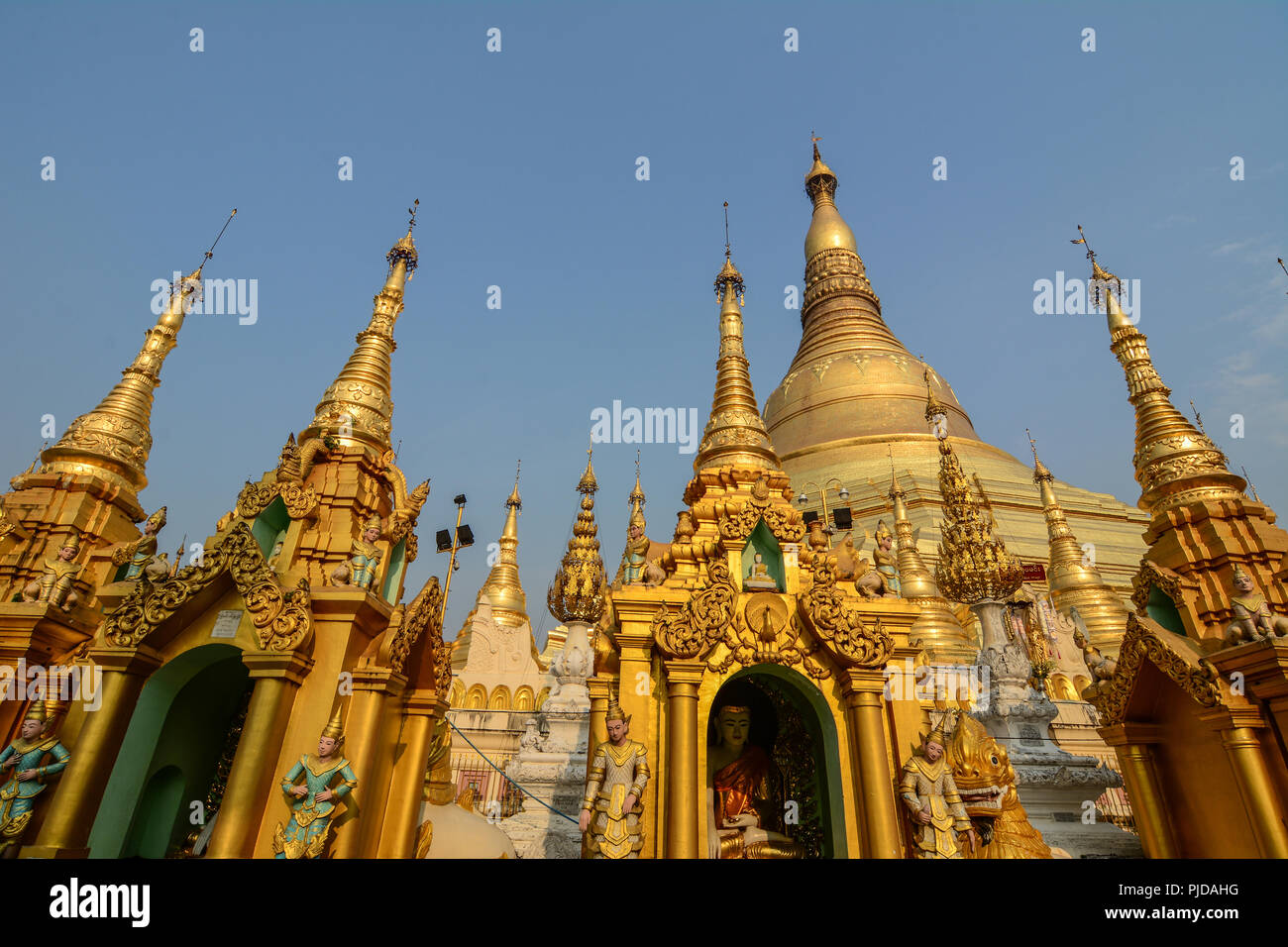 Shwedagon Paya Pagode in Yangon, Myanmar. Shwedagon ist der heiligste buddhistische Pagode in Myanmar. Stockfoto