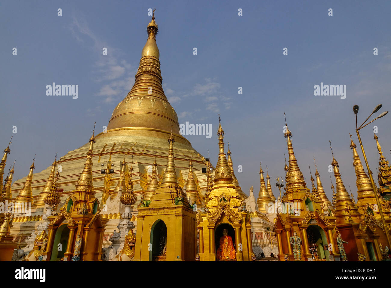 Shwedagon Paya Pagode in Yangon, Myanmar. Shwedagon ist der heiligste buddhistische Pagode in Myanmar. Stockfoto