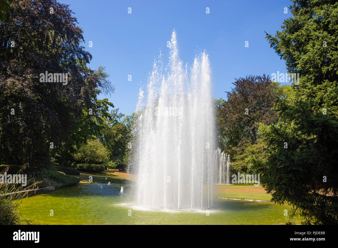 Neuss am Rhein am Stadtrand von Düsseldorf in Deutschland. Stockfoto