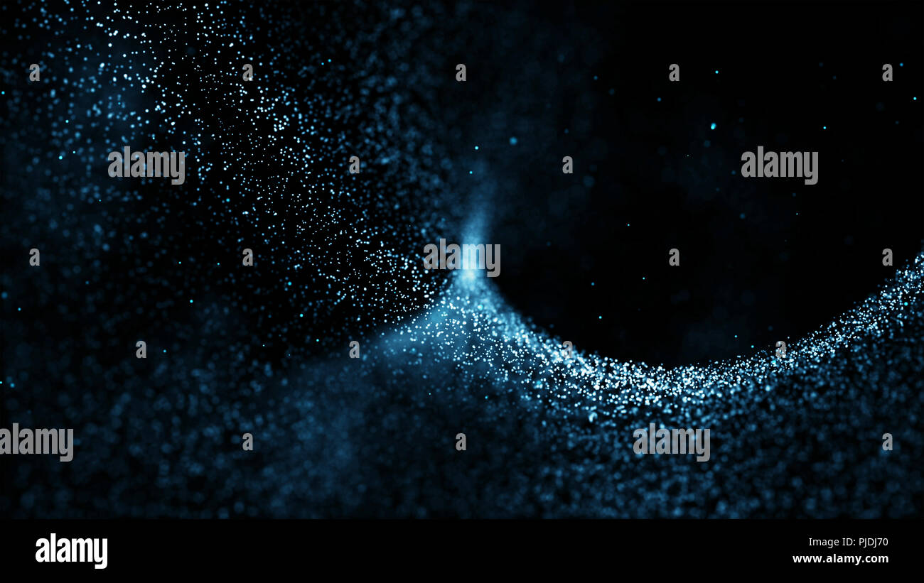 Staub Blue Wave abstrakt Hintergrund Stockfoto