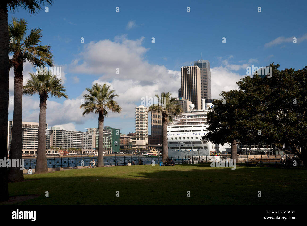 P&o Kreuzfahrtschiffe Pacific Jewel Circular Quay Sydney New South Wales, Australien Stockfoto