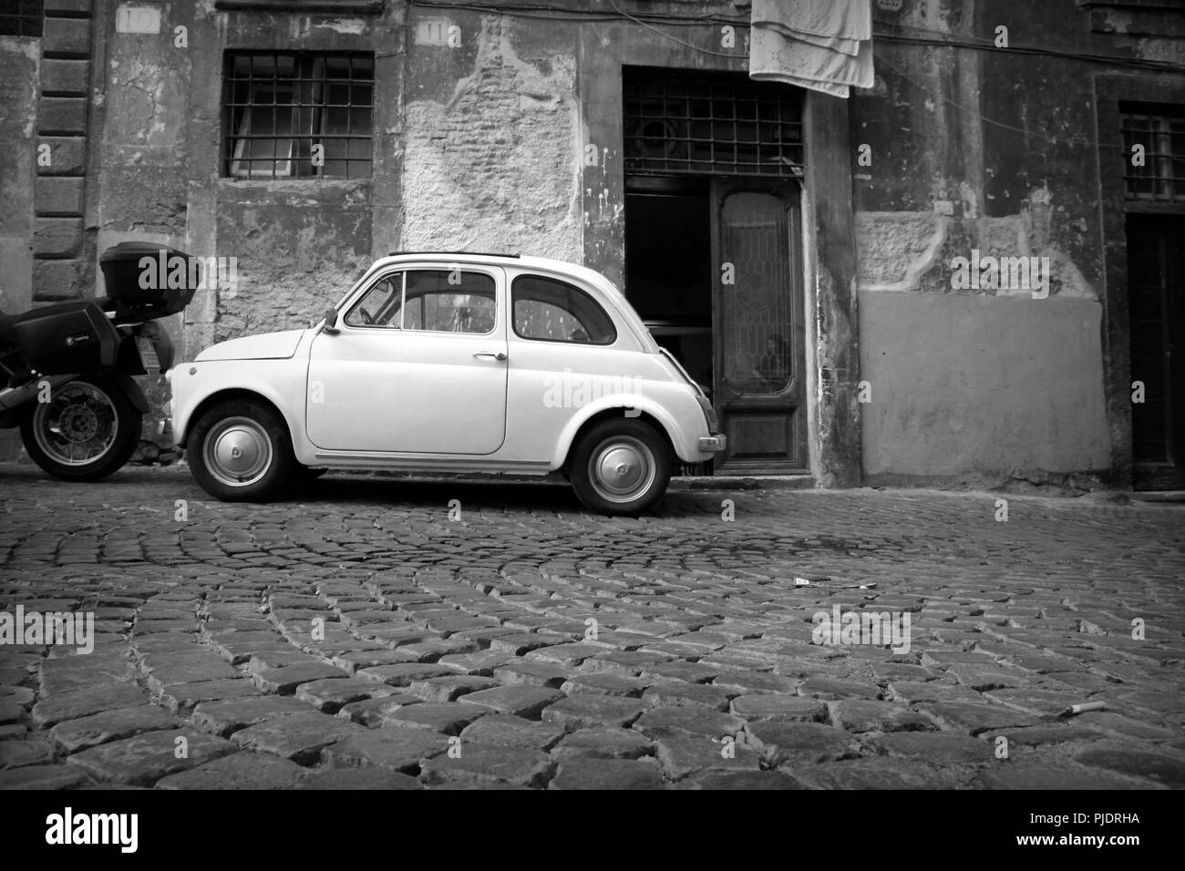 Fiat 500 in Italien Stockfoto
