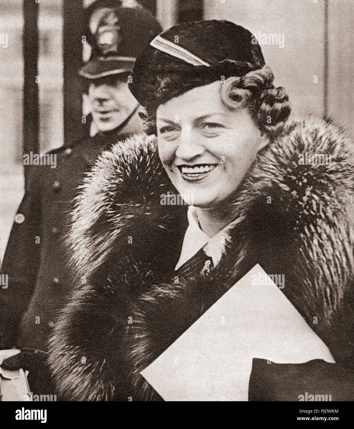 Dame Gracie Fields, geboren Grace Stansfield, 1898 - 1979. Englische Schauspielerin, Sänger, Schauspieler und Star der Kino und Music Hall. Von diesen enormen Jahre, veröffentlicht 1938. Stockfoto