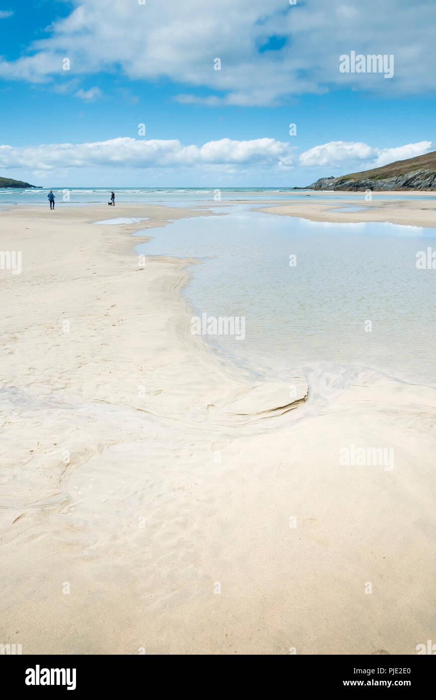 Crantock Beach in Newquay Cornwall. Stockfoto