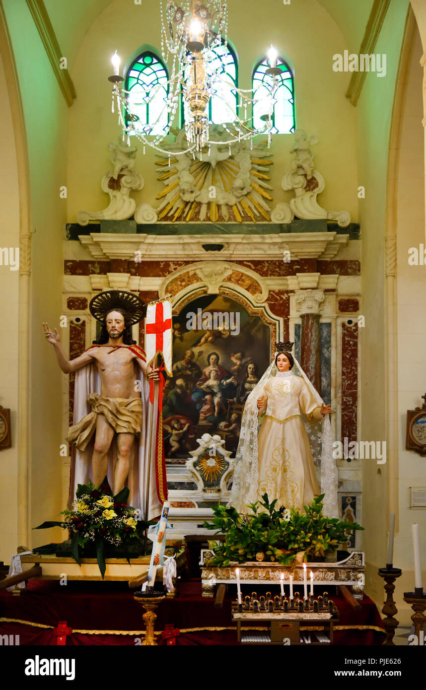Römisch-katholische Kirche Sardnina Cagliari Italien Stockfoto