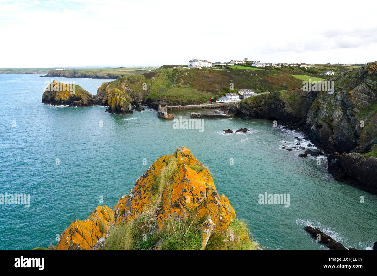 Mullion Cove auf der Lizard Halbinsel in Cornwall, England, Großbritannien, Großbritannien, Stockfoto