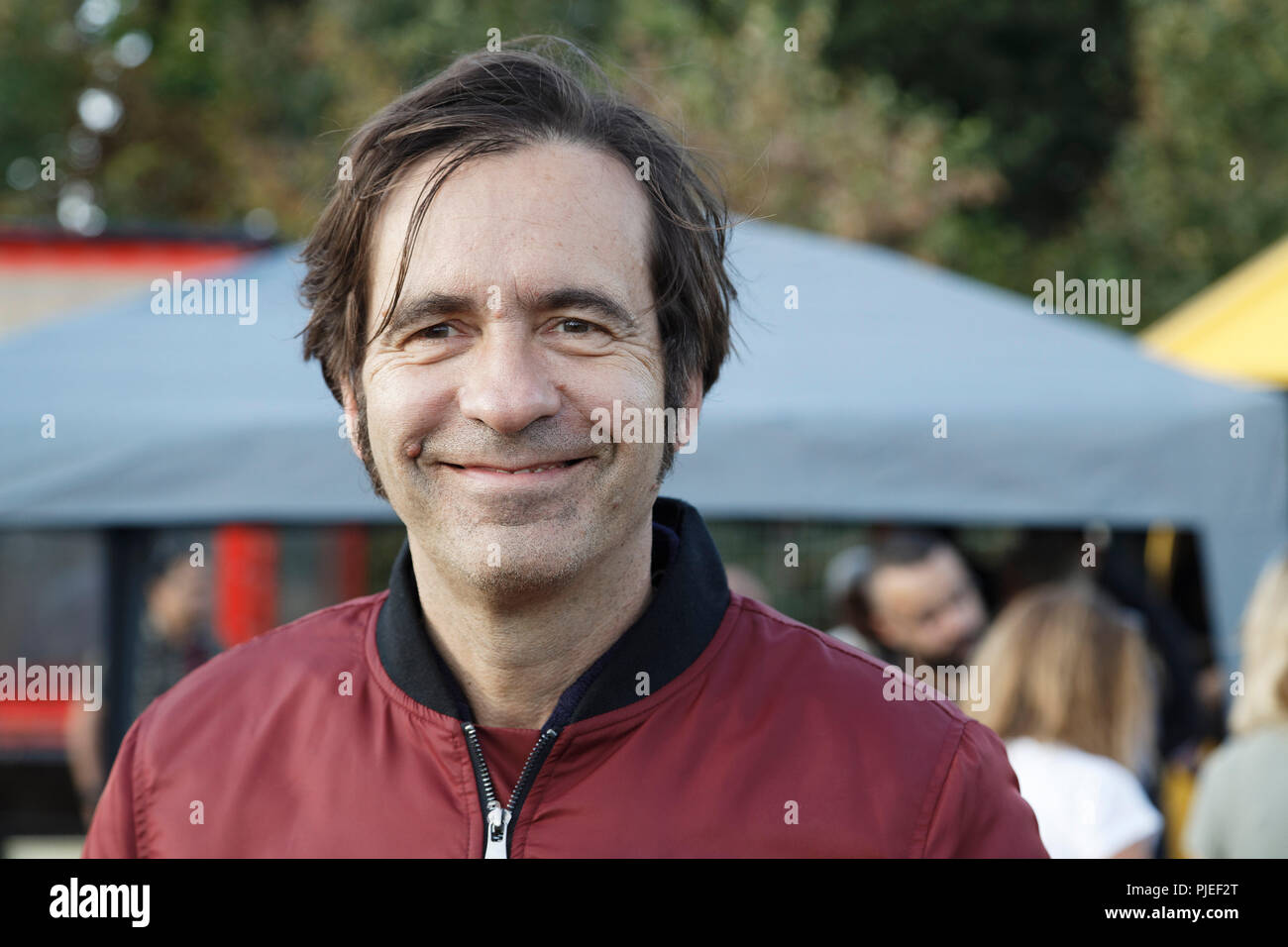 Paris, Frankreich. 31 Aug, 2018. Thierry Samitier nimmt an der Eröffnung der "Fete à-Neu-Neu' in Bois de Boulogne, 31. August 2018 in Paris, F Stockfoto