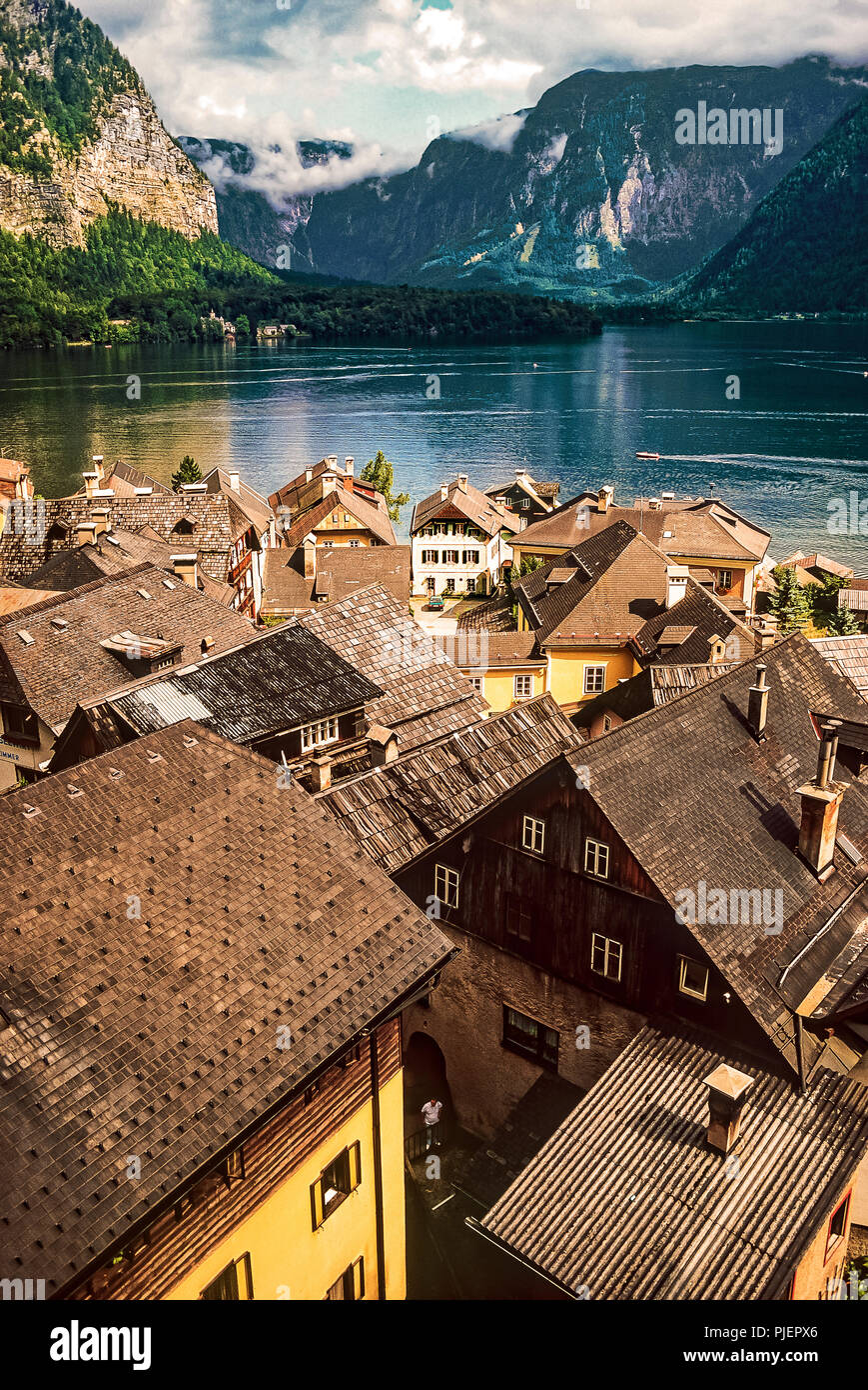 Oberösterreich Hallstattersee Hallstatt und dem Stockfoto