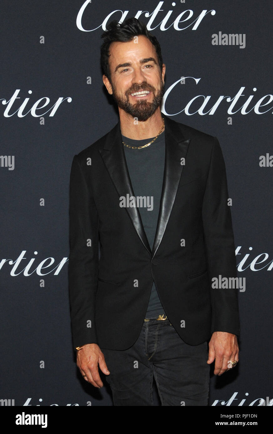 New York, NY, USA. 6. Sep 2018. Justin Theroux bei der Markteinführung der kostbaren Cartier Garage bei Cartier Fifth Avenue Herrenhaus in neue Arbeit Stadt am 6. September 2018. Quelle: John Palmer/Medien Punch/Alamy leben Nachrichten Stockfoto