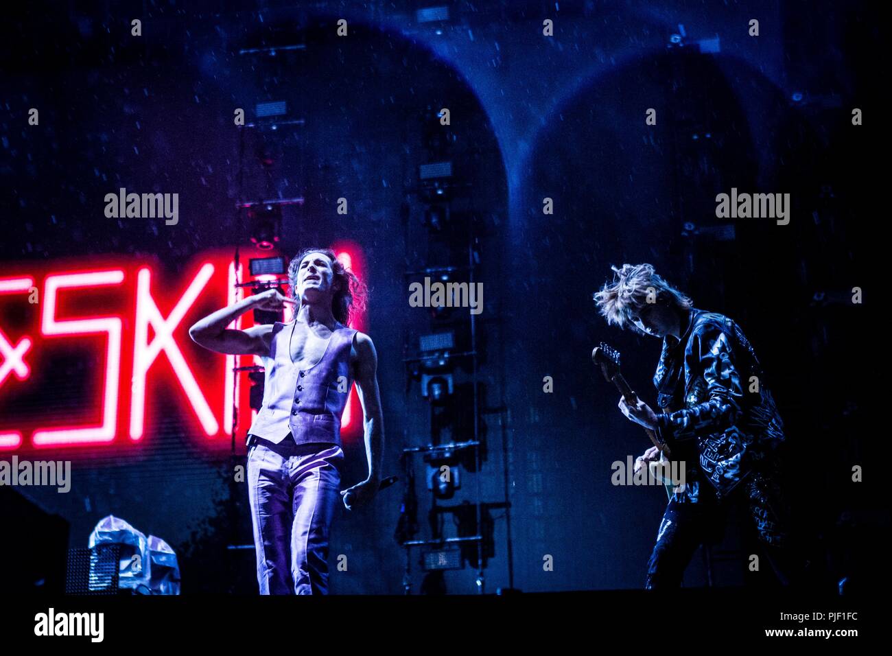 Rho Mailand Italien 6 September 2018 Maneskin live in Milano Rocksl 2018 im Bereich Expo Erfahrung © Roberto Finizio / alamy Credit: Roberto Finizio / alamy Leben Nachrichten Stockfoto