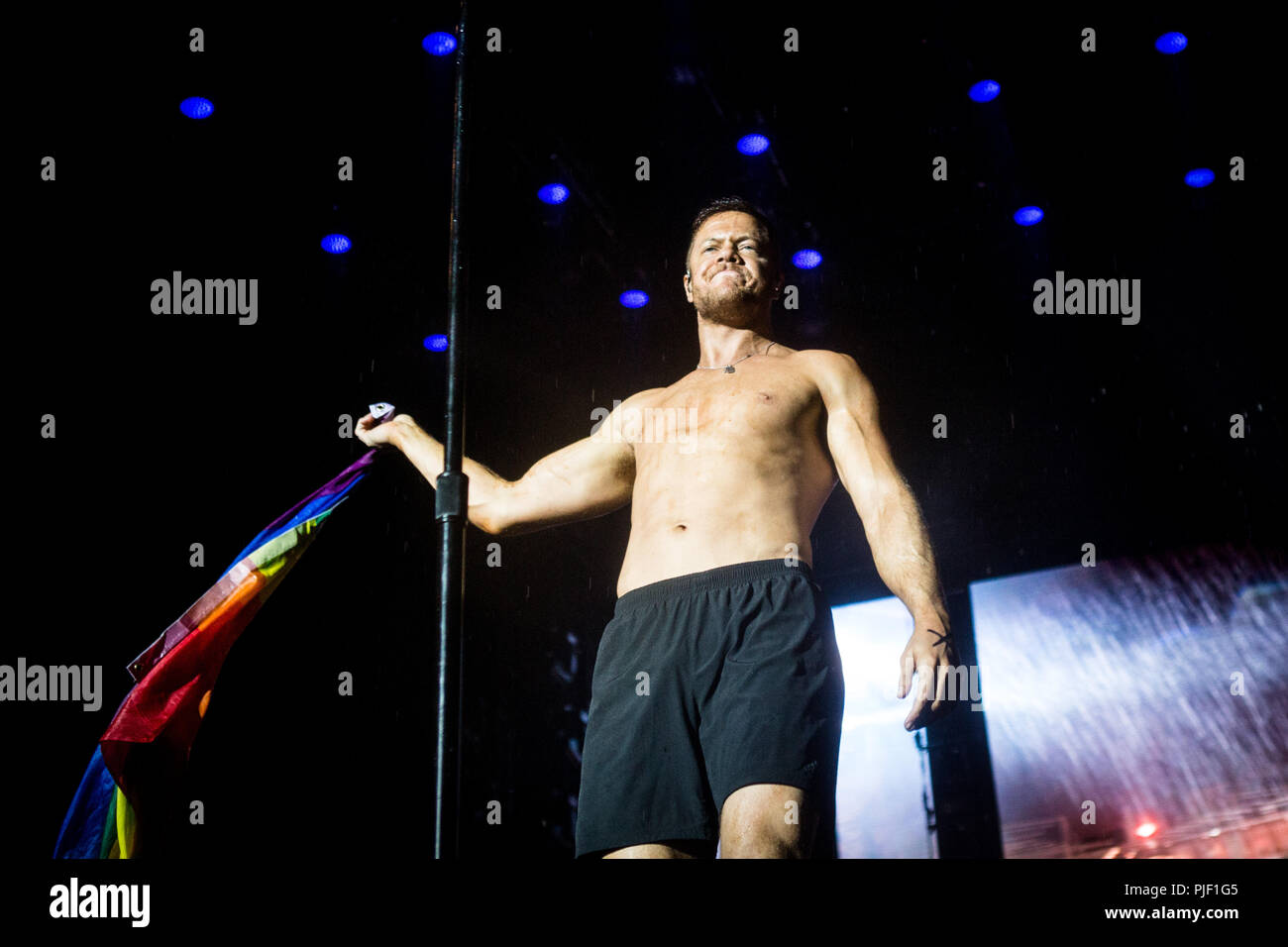 Rho Mailand Italien 6 September 2018 Stellen Sie sich vor Drachen live in Milano Rocksl 2018 im Bereich Expo Erfahrung © Roberto Finizio / alamy Credit: Roberto Finizio / alamy Leben Nachrichten Stockfoto