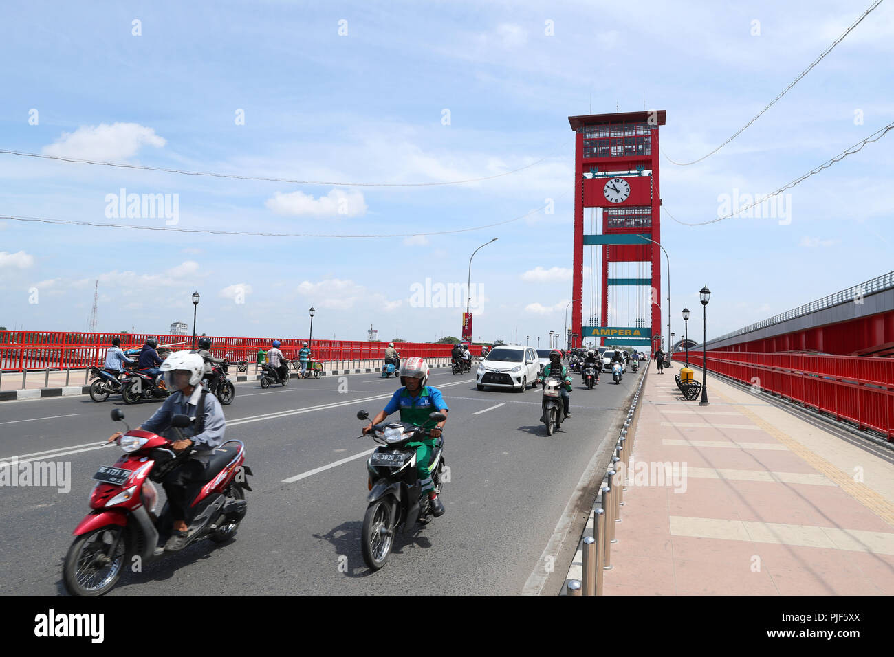 Ampera Brücke, 2. September 2018: Die 2018 Jakarta Palembang Asiatische Spiele bei Jakabaring Sport Center in Palembang, Indonesien. Credit: yohei Osada/LBA SPORT/Alamy leben Nachrichten Stockfoto