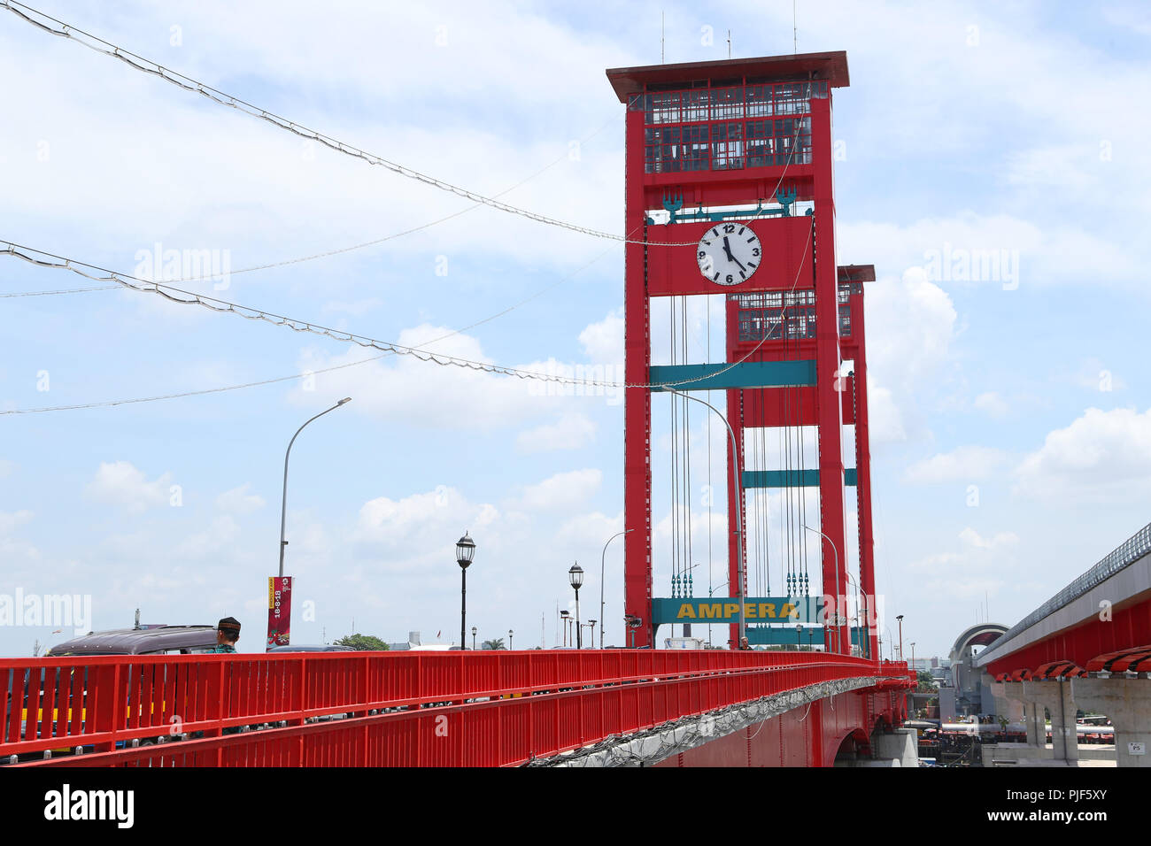 Ampera Brücke, 2. September 2018: Die 2018 Jakarta Palembang Asiatische Spiele bei Jakabaring Sport Center in Palembang, Indonesien. Credit: yohei Osada/LBA SPORT/Alamy leben Nachrichten Stockfoto