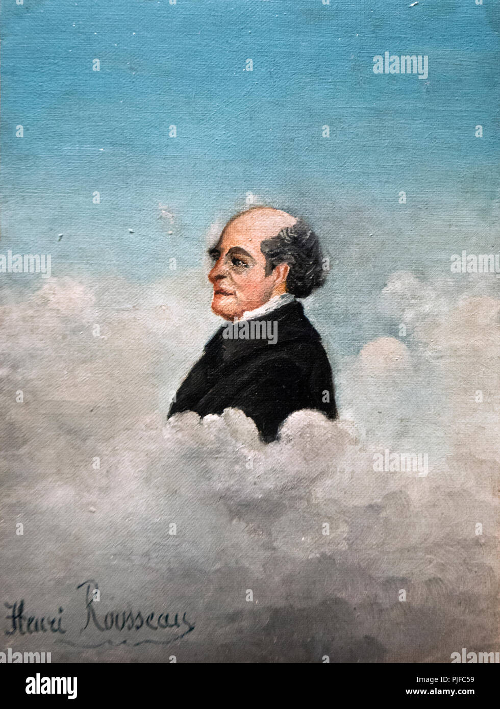 Henri Rousseau - Portrait du Pere de lartiste - Porträt des Vaters des Künstlers Stockfoto