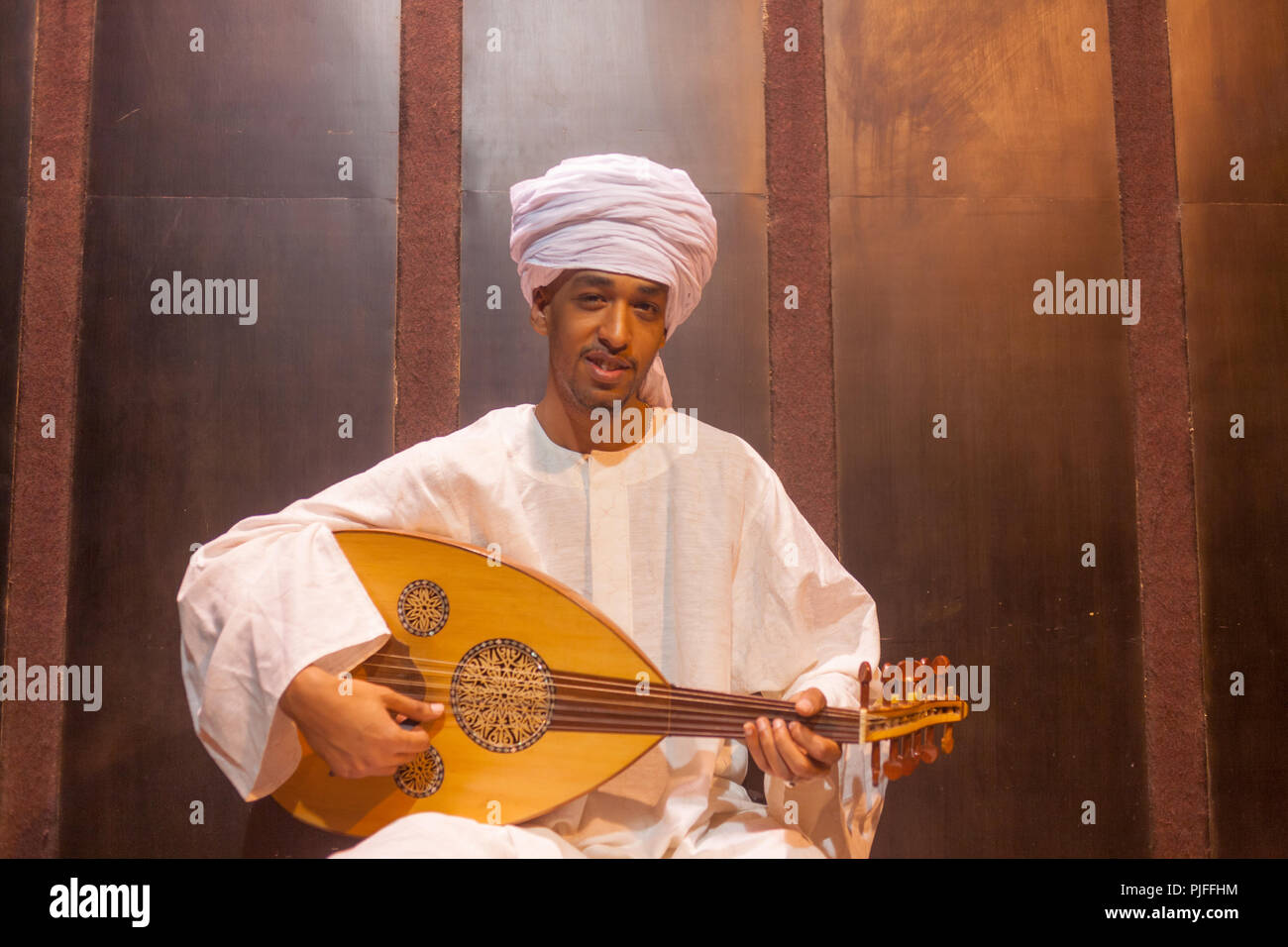 Afrikanische Nubian Sufi Lied und Tanz, Kairo, Ägypten Stockfoto